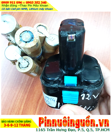 Hitachi 12v-SC2000mAh, Nhận đóng Pin máy khoan Hitachi các models EB1214S, EB1220HL, EB1220HS,..