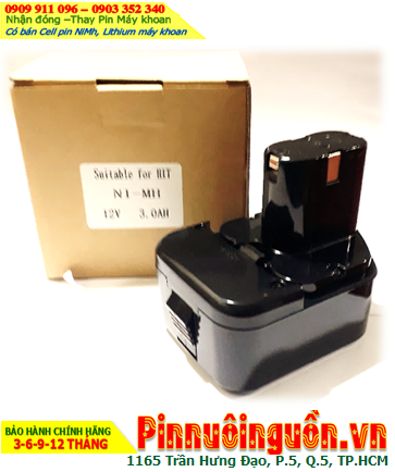 Pin sạc 12v-1500mAh (12v-1.5Ah), Nhận đóng pin máy khoan Hitachi 12v-1500mAh (NiMh 12v-1.5Ah)
