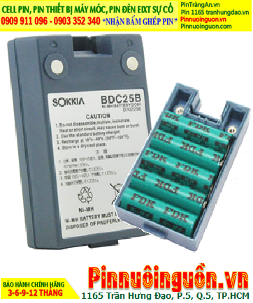 Sokkia BDC-25, Nhận đóng Pin máy trắc địa Sokkia BDC-25 chính hãng, Bảo hành 06 tháng