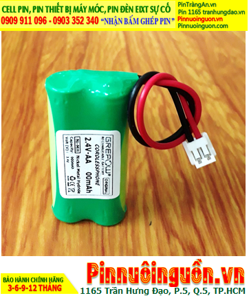 NiMh 2.4v AAA800mAh; Pin điện thoại bàn không dây Cordlessphone NiMh 2.4v AAA800mAh
