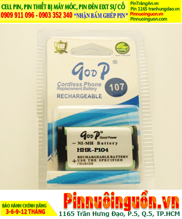GOOP HHR-P104; Pin điện thoại bàn không dây GOOP HHR-P104 (Pin sạc NiMh AAA830mAh)