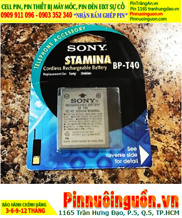 Sony BP-T40; Pin điện thoại bàn không dây Sony BP-T40 (Pin sạc NiMh 4.8v AAA800mAh)