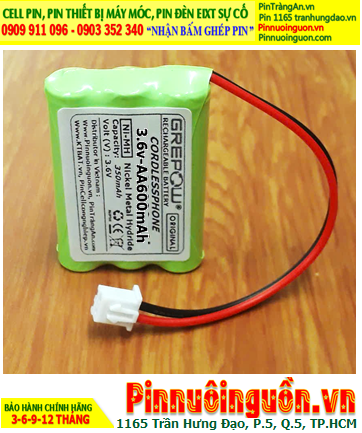 Pin sạc NiMh 3.6v AA700mAh; Pin điện thoại bàn không dây Panasonic 3.6v AA700mAh