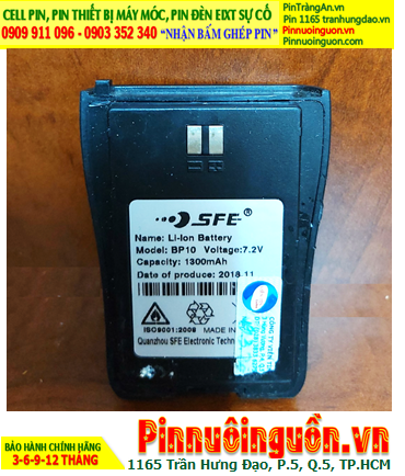 BP10 Lithium 7.2v-1300mAh, Nhận đóng pin Bộ đàm BP10 Lithium 7.2v-1300mAh chính hãng