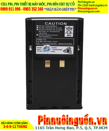 Pin sạc 7.2v-2100mAh, Nhận đóng pin Bộ đàm Kenwood 7.2v-2100mAh (NiMh 7.2v-2.1Ah) chính hãng