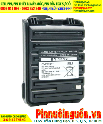 iCom BP-264 (7.2v-1400mAh), Nhận đóng Pin bộ đàm iCom BP-264 (NiMh 7.2v-AA1400mAh)