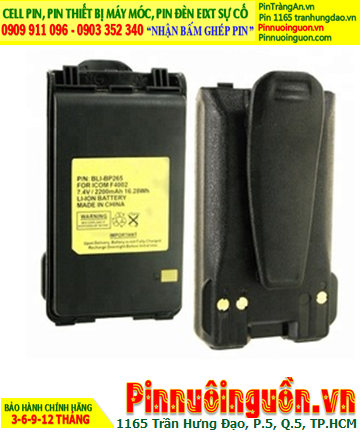 Pin sạc Lithium 7.2v-2200mAh, Nhận đóng pin Bộ đàm iCom 7.2v-2200mAh (Lithium 7.2v-2.2Ah)