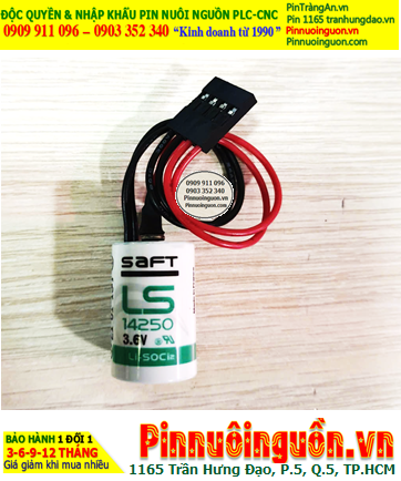 Saft LS14250 Lithium 3.6v 1/2AA 1200mAh PLC Power Suply Battery (Made in France), in Stock now