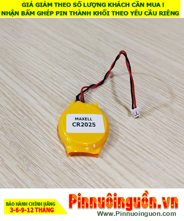 CMOS battery Maxell CR2025 ithium 3V with plug /in stock available for shipping