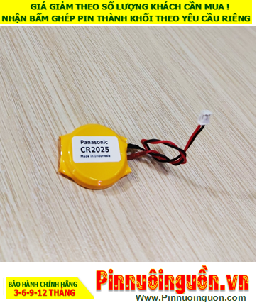 CMOS battery Panasonic CR2025 lithium 3V with plug /in stock available for shipping