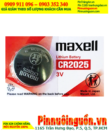 CMOS battery Maxell CR2025 lithium 3V /in stock available for shipping