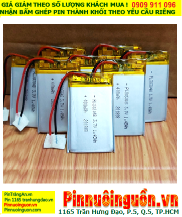 LiPolymer  LP-303048 _Rechargeable Lithium 3.7v Battery with 400mAh