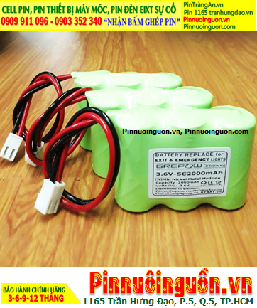3.6v-SC2000mAh Rechargeable Battery for Exit Light - Emergency Lights