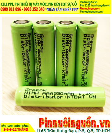 NIMH AAA550MAH 1,2V Battery | Available in stock ready for shipping