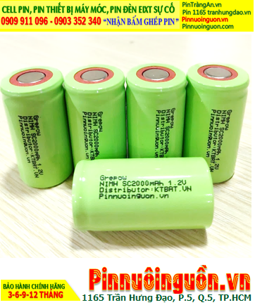 NIMH SC2000MAH 1,2V Battery | Available in stock ready for shipping
