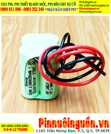 NiMh 4.8v-2/3AAA350mAh Rechargeable Battery Pack