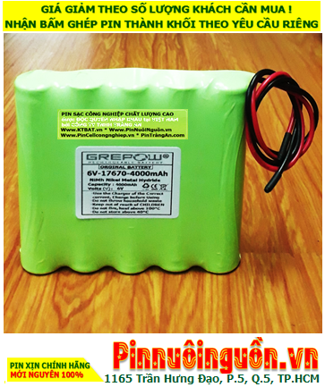 NiMh 6v-17670-4000mAh Rechargeablw Battery Pack