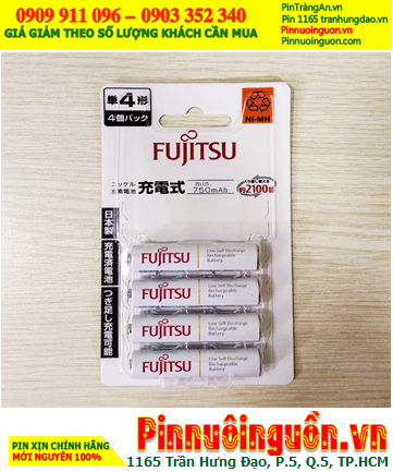Fujitsu HR-4UTC(4B), Pin sạc AAA 1.2v 750mAh Fujitsu HR-4UTC(4B) Nội địa Nhật, Xuất xứ NHẬT (Vỉ 4 viên)