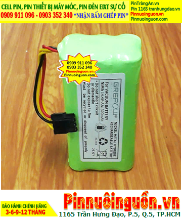 Pin sạc 14.4v-AA1500mAh; Pin máy hút bụi iRobot 14.4v-AA1500mAh (NiMh 14.4v-1.5Ah) chính hãng