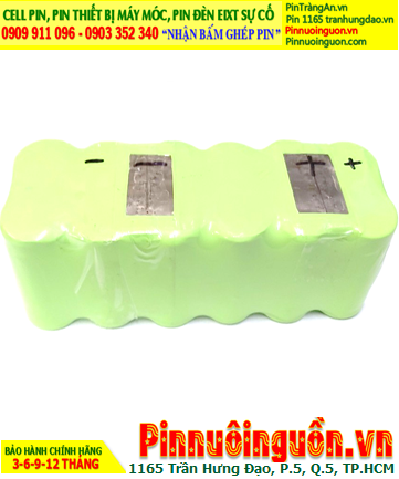 Pin sạc 14.4v-2500mAh; Pin máy Hút bụi 14.4v -2500mAh, Nhận đóng pin iRobot 14.4v-2500mAh (NiMh 14.4v-2.5Ah)