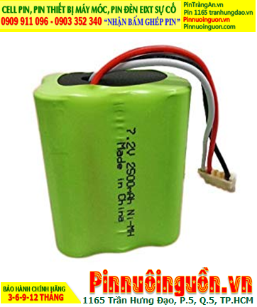 Pin sạc 7.2v-2500mAh, iRobot Mint Plus 5200 Braava 380t Vacuum Cleaner Battery (NiMh 7.2v-2500mAh)