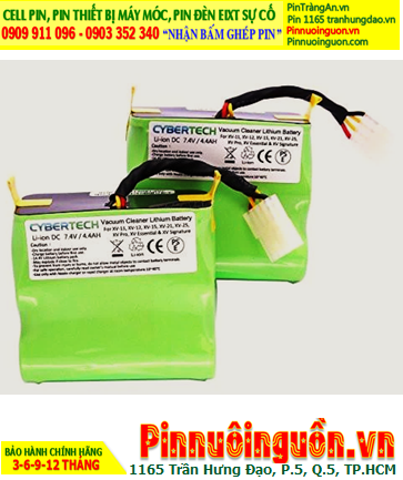 Pin sạc Lithium 7.4v-4400mAh, Pin hút bụi iRobot 7.4v-4400mAh, Nhận đóng pin 7.4v-4400mAh (Li-ion 7.4v-4.4Ah)