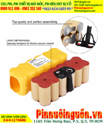 Pin sạc 14.4v-2000mAh, Pin hút bụi iRobot 14.4v-2000mAh, Nhận đóng pin iRobot 14.4v-2000mAh (NiMh 14.4v-2.0Ah)