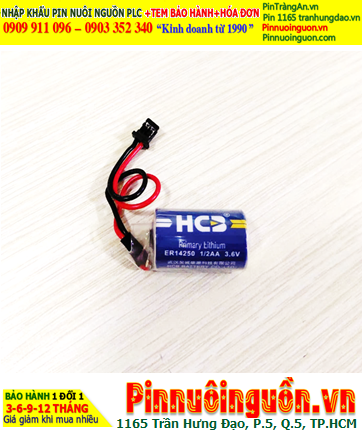 HCB ER14250, Pin nuôi nguồn PLC HCB ER14250 lithium 3.6v 1/2AA 1200mAh chính hãng