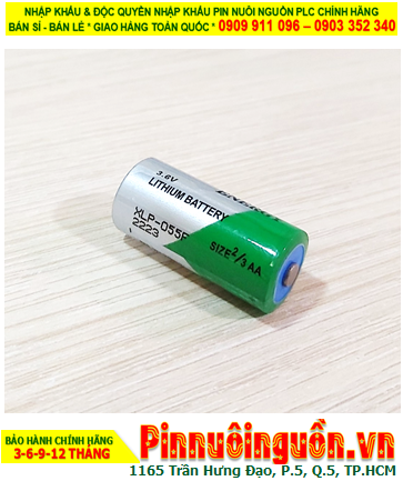 XENO XL-055F; Pin nuôi nguồn PLC XENO XL-050F lithium 3.6v 2/3AA 1650mAh (33.5mmx14.5mm) chính hãng