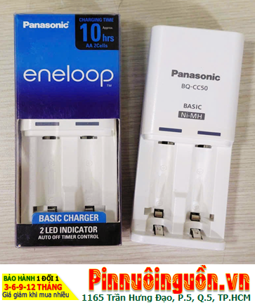 Panasonic BQ-CC50T, Máy sạc pin AA và AAA Panasonic BQ-CC50T (2 rảnh sạc) /Bảo hành 06 tháng