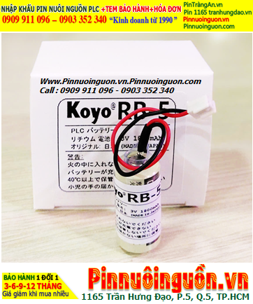 Koyo RB-5, Pin nuôi nguồn PLC Koyo RB-5 lithium 3v 1800mAh chính hãng _Xuất xứ Nhật