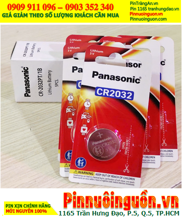 COMBO 1HỘP=5vỉ Pin Panasonic CR-2032PT/1B lithium 3v (Indonesia) _Giá chỉ 195.000đ/ HỘP