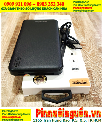 Hammer HQ6 (VỎ ĐEN), Pin sạc dự phòng Hammer HQ6 chuẩn 10 000mAh |TẠM HẾT HÀNG