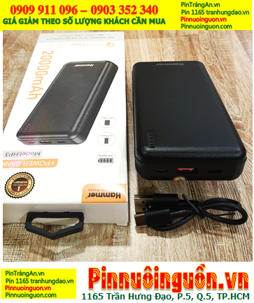 Hammer HP3(W) (VỎ ĐEN), Pin sạc dự phòng Hammer HP3(W) chuẩn 20 000mAh |TẠM HẾT HÀNG