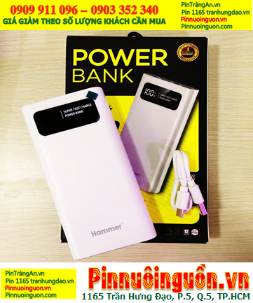 HAMMER H-P88 (Sạc Nhanh), Pin sạc dự phòng HAMMER H-P82 22.5W Power Bank 20 000mAh |CÒN HÀNG