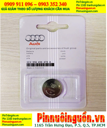 AUDI CR2032, Pin Remote Ôtô AUDI CR2032 lithium 3V chính hãng (loại vỉ 1viên)