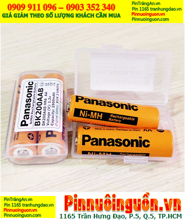 Panasonic BK200AAB, Pin sạc 1.2v AA1900mAh Panasonic BK200AAB chính hãng (Box 2viên)