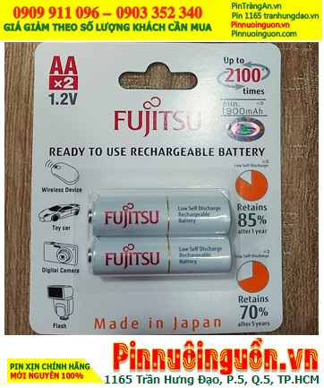 Fujitsu HR-3UTCEX(2B) Pin sạc AA 1900mAh 1.2v , Xuất xứ NHẬT (Loại vỉ 2viên) |HẾT HÀNG