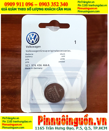 Volkswagen CR2032, Pin Remote Ôtô Volkswagen CR2032 lithium 3v chính hãng /Vỉ 1viên
