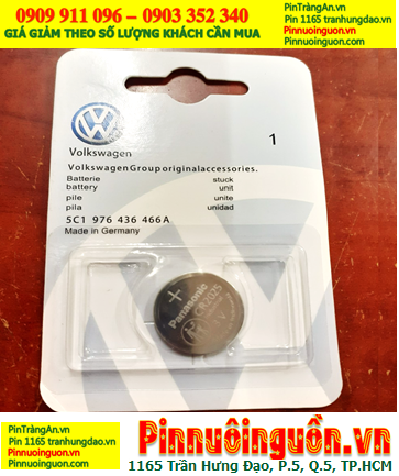 Volkswagen CR2025, Pin Remote Ôtô Volkswagen CR2025 lithium 3v chính hãng /Vỉ 1viên