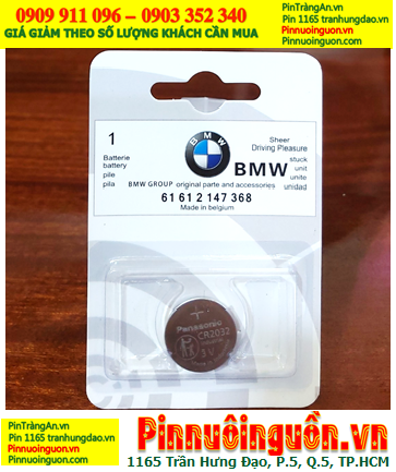BMW CR2032, Pin Remote Ôtô BMW CR2032 lithium 3v (20mm x 3.2mm /viên) chính hãng /Vỉ 1viên