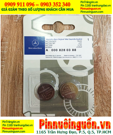 Mercedes-Benz CR2032; Pin Remote Ôtô Mercedes-Benz CR2032 lithium 3v |Giá cho Vỉ 2 viên