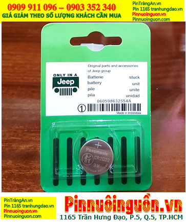 JEEP CR2032, Pin Remote Ôtô BMW CR2032 lithium 3v chính hãng /Vỉ 1viên