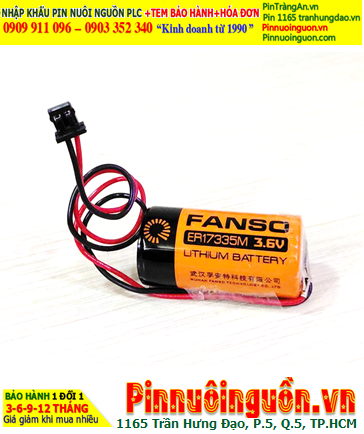 Fanso ER17335M (Zắc DF1.35-2P); Pin Nuôi nguồn Fanso ER17335M lithium 3.6v 2/3A 1700mAh chính hãng