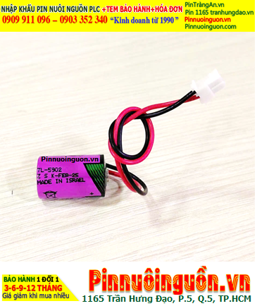 Pin TL-5902; Pin Tadiran TL-5902; Pin nuôi nguồn Tadiran TL-5902 lithium 3.6v 1/2AA 1200mAh _Xuất xứ Israel