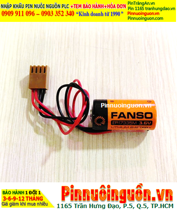 Fanso ER17335M (Zắc Omron); Pin Nuôi nguồn Fanso ER17335M lithium 3.6v 2/3A 1700mAh chính hãng