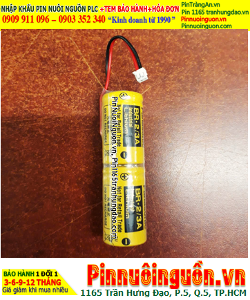 Panasonic 2BR-2/3A (Bộ 2viên), Pin nuôi nguồn Panasonic 2BR-2/3A Lithium 6v 1200mAh, Xuất xứ Nhật