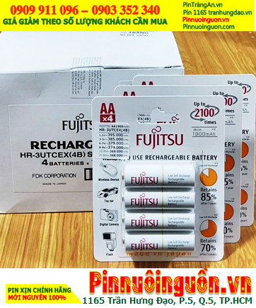 COMBO 01 hộp 10vỉ=40viên Pin sạc AA2000mAh 1.2v Fujitsu HR-3UTCEX(4B) _Giá chỉ 3.690.000đ/HỘP