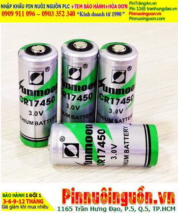 Sunmoon CR17450M, Pin nuôi nguồn PLC Sunmoon CR17450M lithium 3v 2400mAh chính hãng