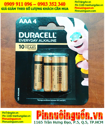 Duracell MN2400-LR03, Pin AAA Duracell MN2400-LR03 Everyday Alkaline 1.5v /Loại Vỉ 4viên